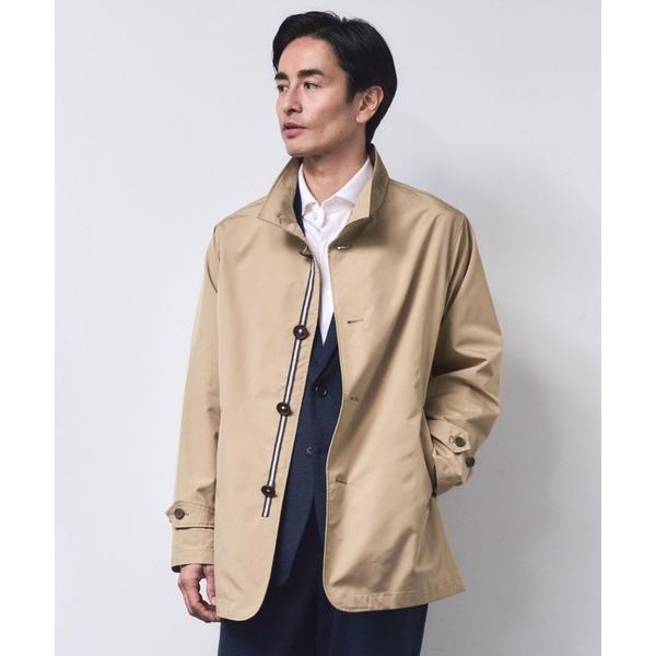 トレンチコート コート 撥水パラシュートボタンスタンドコート メンズ
