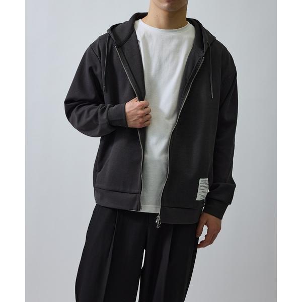 パーカー 杢ストレッチダンボールフルジップパーカー メンズ