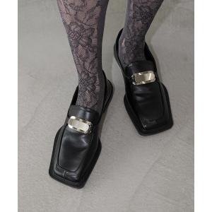 ローファー スクエアトゥメタルローファー chs26s014 レディース メンズ