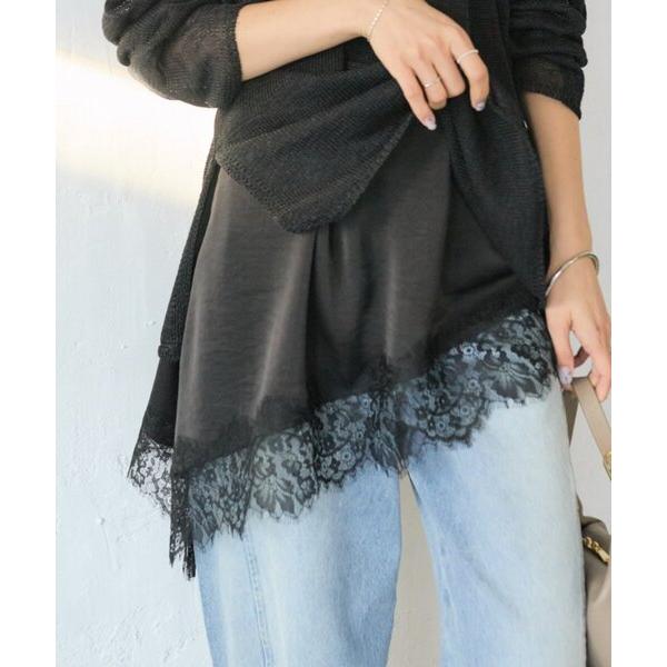 キャミソール 予約「ご好評につき追加販売決定！」バイアスヘムレースキャミソール