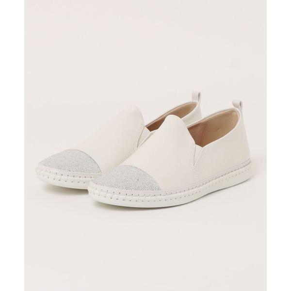 パンプス トゥーキャップスリッポンシューズ