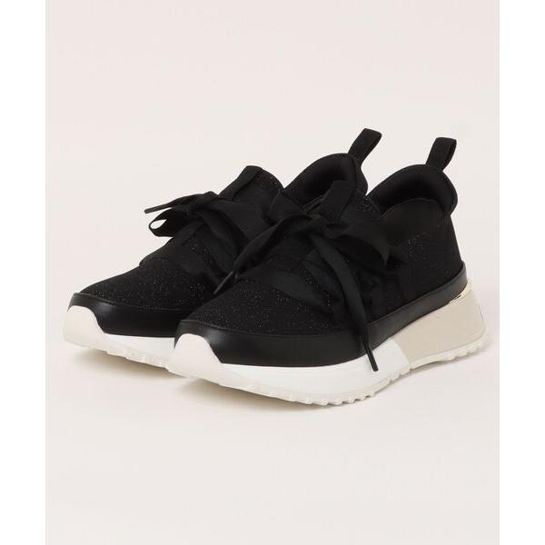 スニーカー 厚底レースアップスニーカー レディース