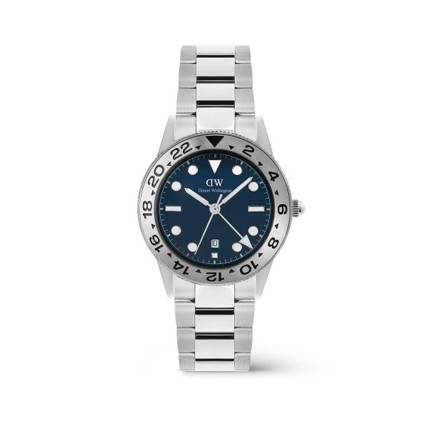 腕時計 Iconic GMT Link Brushed Bezel Silver 40MM メイズ腕...