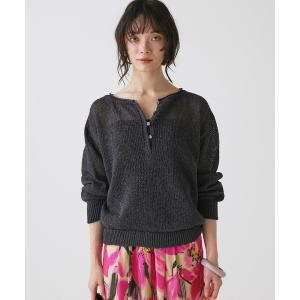 ニット セーター ペーパー2WAYプルオーバー レディース