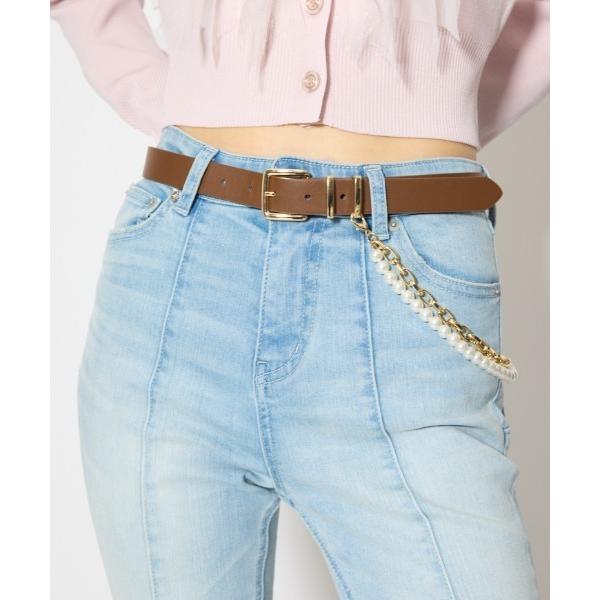 ベルト チェーン付きベルト 春服 レディース