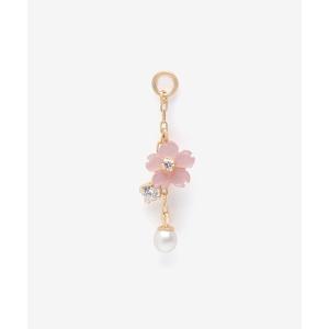 チャーム K10 イエローゴールド ピンクシェル サクラ ピアスチャーム（片耳用） BLOOM/ブルーム レディース