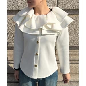 ブルゾン アウター フリルブルゾン レディース