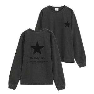 tシャツ STAR PATCH LETTERING LONGSLEEVE TEE レディース メンズ