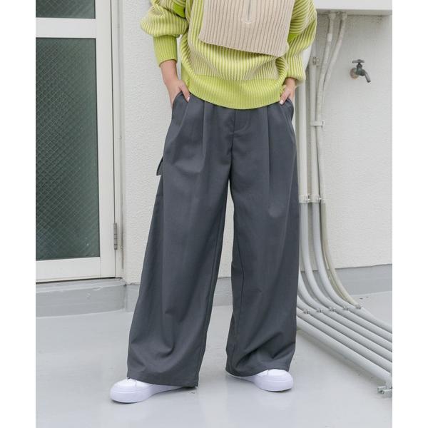 「KBF」 スラックス ONE グレー レディース