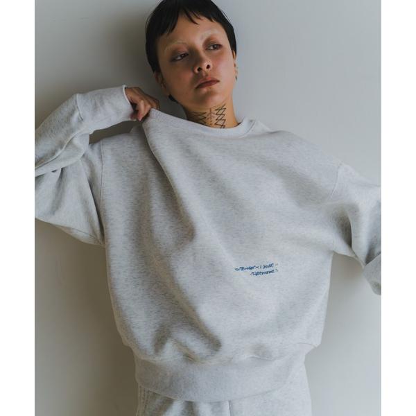 「lit」 スウェットカットソー FREE ライトグレー レディース
