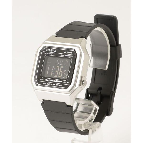 「CASIO」 デジタル腕時計 FREE シルバー メンズ