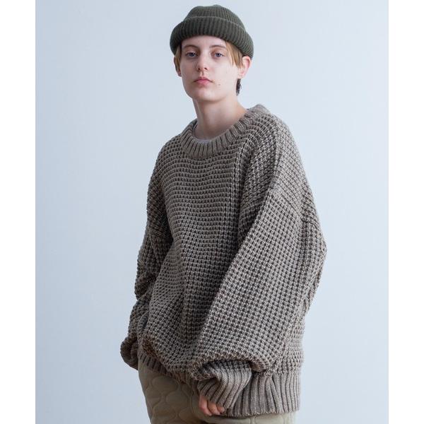 「Universal Style Wear」 長袖ニット X-LARGE グレイッシュベージュ メン...