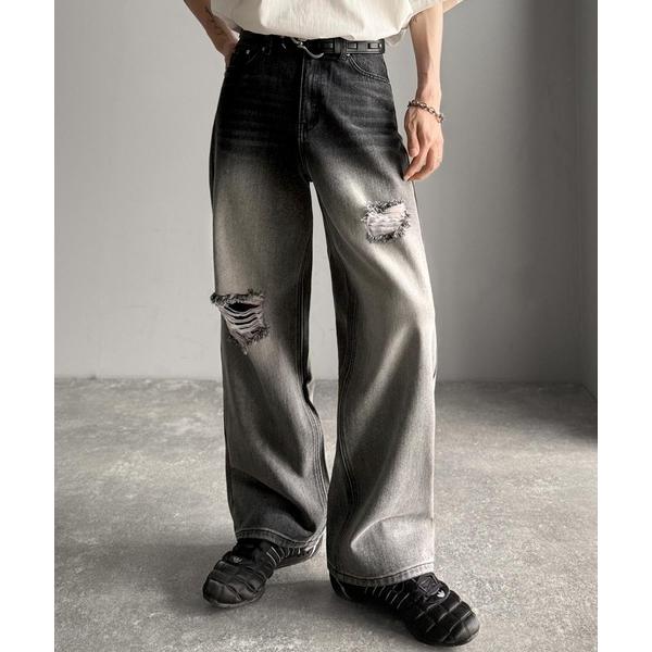 「Java」 デニムパンツ MEDIUM ブラック メンズ