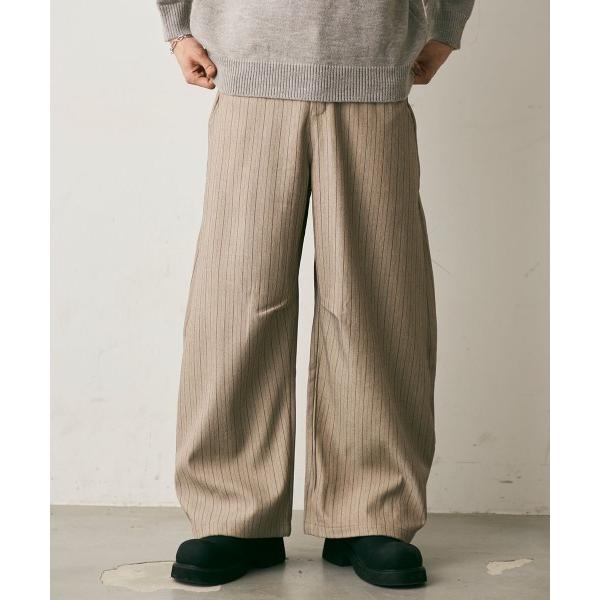 スラックス Pinstripe Baggy Slacks / ピンストライプバギースラックス メンズ...