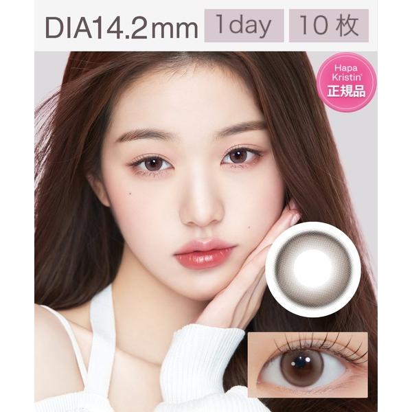 カラコン コンタクトレンズ 「水光カラコン」Hapa Kristin 1DAY ワンデー 10枚入り...