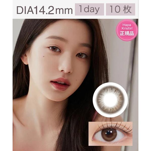カラコン コンタクトレンズ 「水光カラコン」Hapa Kristin 1DAY ワンデー 10枚入り...