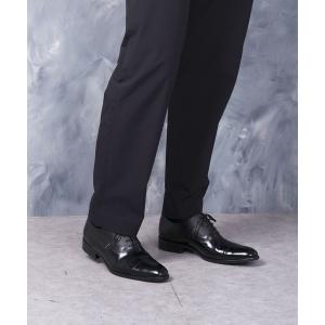 「LANVIN collection」 レザーシューズ 24.5cm ブラック メンズ