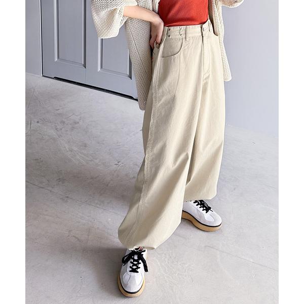 「Java」 チノパンツ LARGE ナチュラル レディース