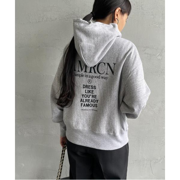 「AMERICANA」 プルオーバーパーカー F 杢グレー レディース