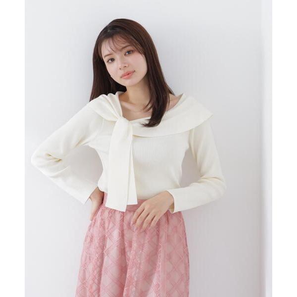 ニット セーター 「ウォッシャブル/UV」アシメケープニットトップス / 1216170310 レデ...