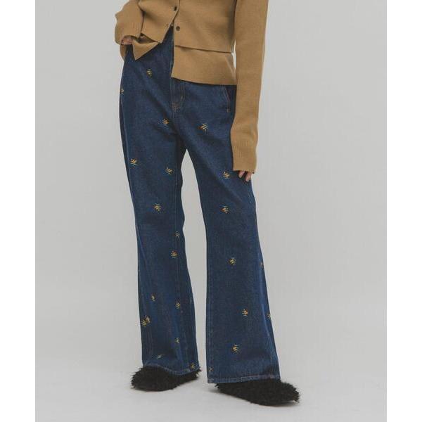 「KBF」 ブーツカットデニムパンツ 36 インディゴブルー レディース