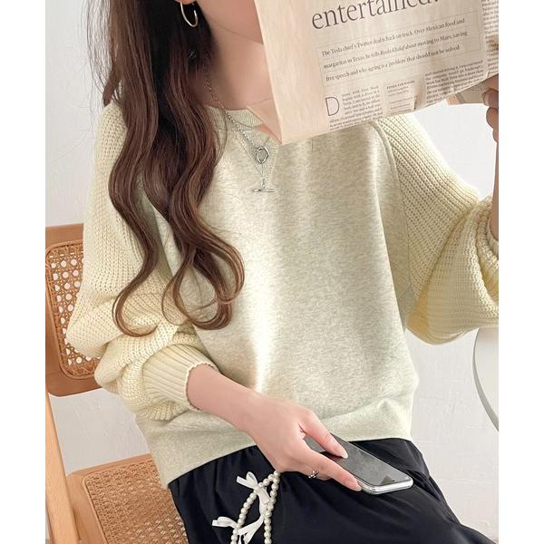 「Java」 長袖カットソー LARGE オートミール レディース