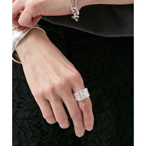 指輪 リング ADRAR アドラル 別注 イニシャルリング R レディース