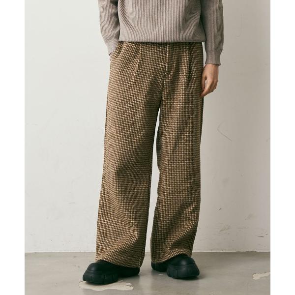 ワイドパンツ パンツ Wool-Liike Check Wide Pants / ウールライクチェッ...