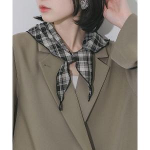 スカーフ バンダナ チェックサンカクスカーフ レディース｜ZOZOTOWN Yahoo!店