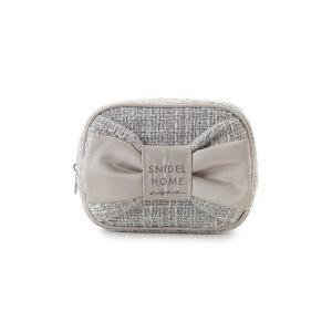 ポーチ ツイードリボンポーチ レディース