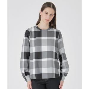 ブラウス シャツ 「一部店舗限定」クレストブリッジチェックライトクロッシングツイルブラウス レディース
