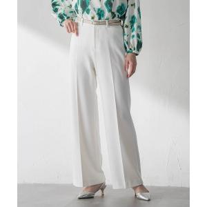 パンツ 両面起毛ワイドパンツ「ストレッチ」 レディース