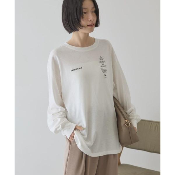 tシャツ BACK PHOTOプリントロンT レディース