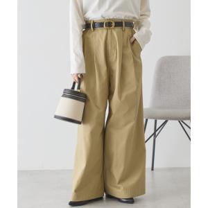 パンツ ワイドチノパンツ レディース