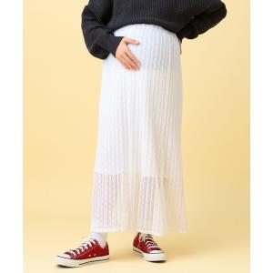 マタニティ 「産前・産後対応」マタニティ／レースフレアスカート　639359