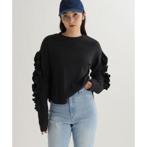 tシャツ 「daily CLIP」フリフリロンT レディース