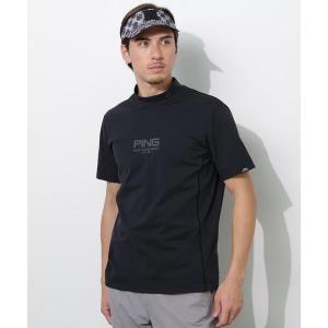 PING（ピン） シャツ 「PING APPAREL」ドットメッシュハーフジップ
