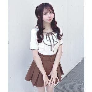 tシャツ パイピングカットソー レディース