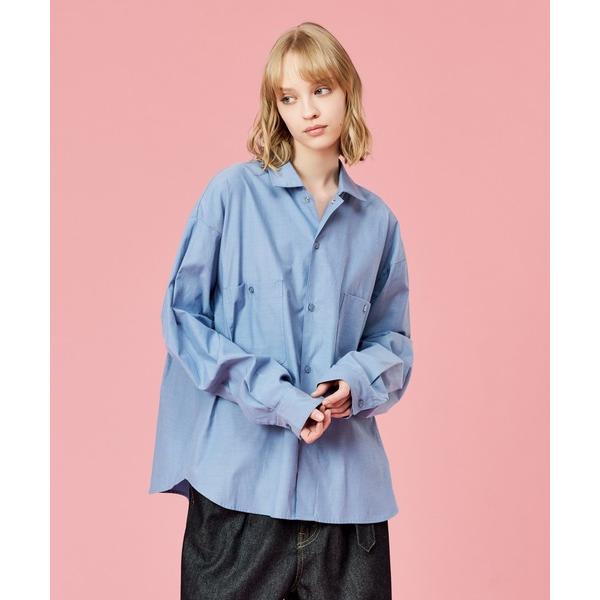 シャツ OPEN COLLAR CHAMBRAY SHIRT / オープンカラーシャンブレーシャツ ...