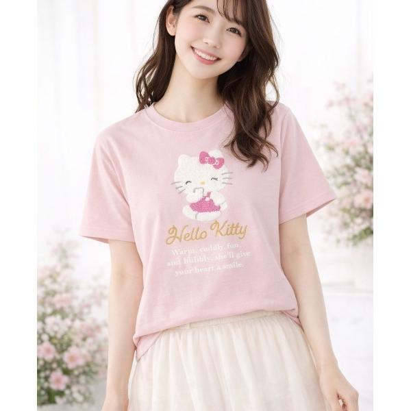 tシャツ sanrioサガラ刺繍tee レディース