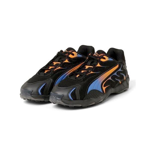 スニーカー PUMA「プーマ」 - メンズ スニーカー「Inhale BLACK/ORANGE GL...