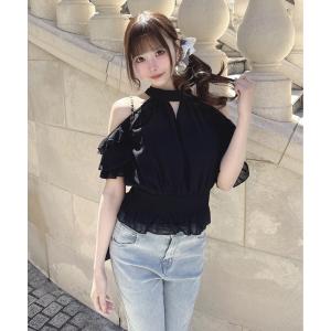 ブラウス シャツ バックリボンアメスリブラウス レディース