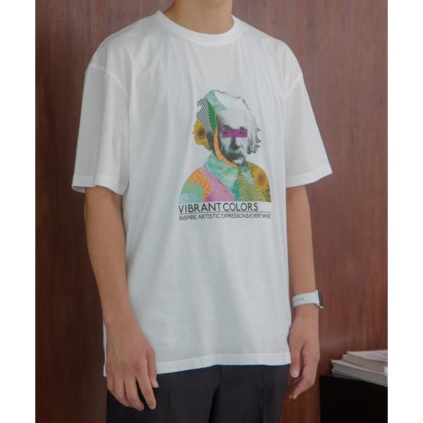 tシャツ アート×アインシュタイン半袖Tシャツパパサイズ メンズ