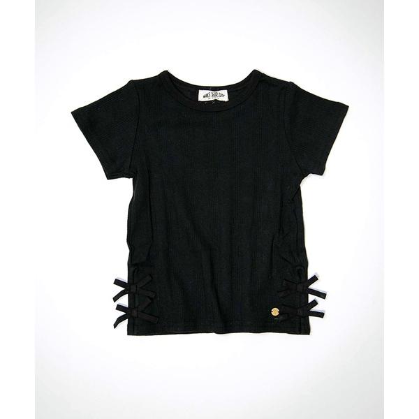 tシャツ 無地と花柄針抜きTシャツ80〜140cm キッズ 子供服 女の子