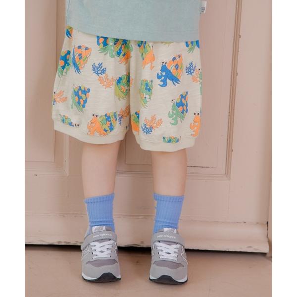 パンツ いろんな総柄5.5分丈パンツ80〜140cm キッズ 子供服 男の子 女の子
