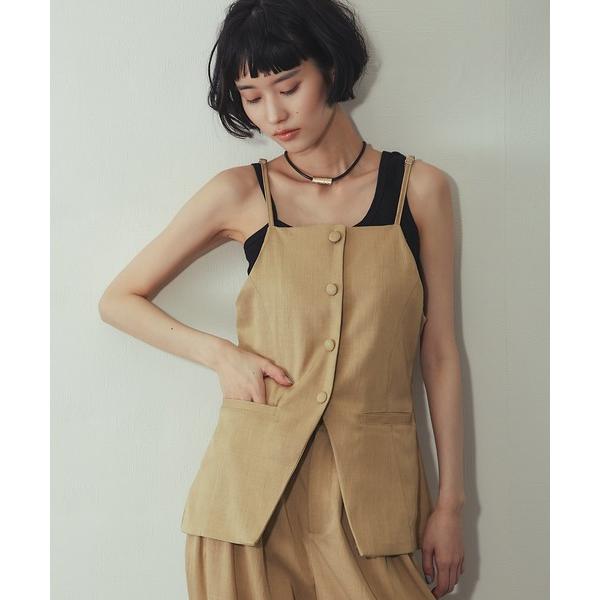 ベスト ジレ 「セットアップ対応」キャミジレ レディース