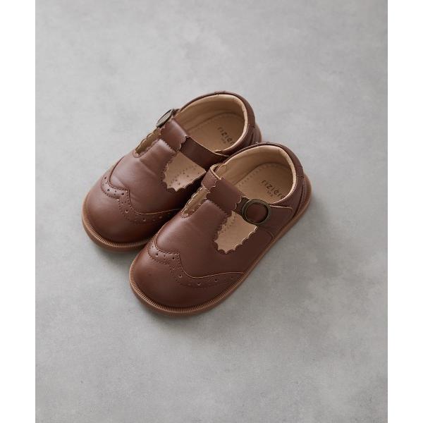 「riziere」 「KIDS」シューズ 15 ブラウン キッズ