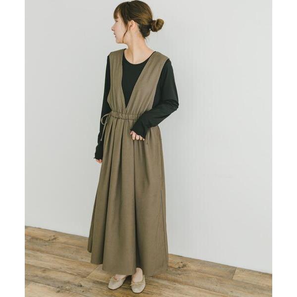 「ITEMS URBANRESEARCH」 サロペットスカート FREE モカ レディース