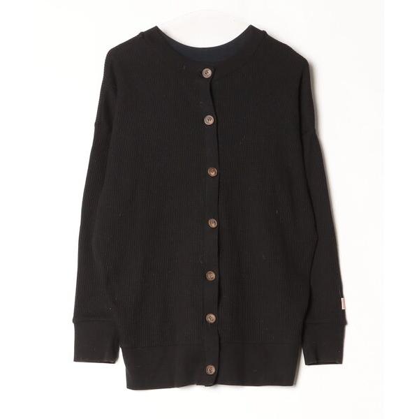 「Java」 ニットカーディガン MEDIUM ブラック レディース