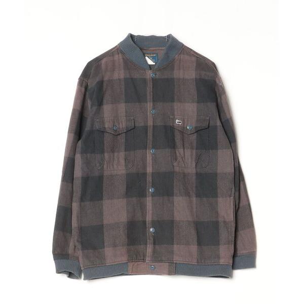 「WOOLRICH」 チェック柄ジャケット L ブラウン メンズ